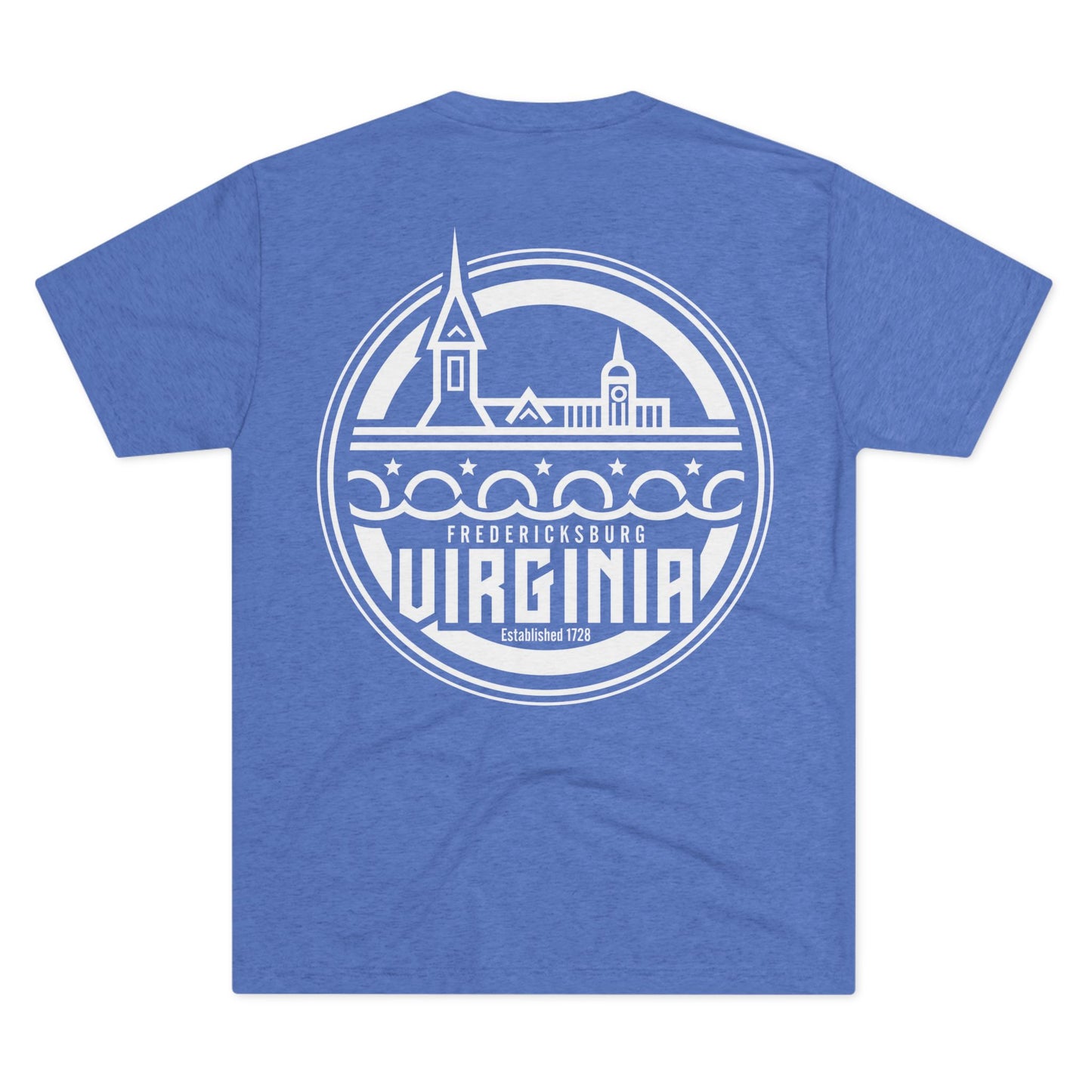 Fredericksburg Virginia Unisex Tri-Blend Crew Tee - Casual Comfortable T-Shirt for Every Occasion