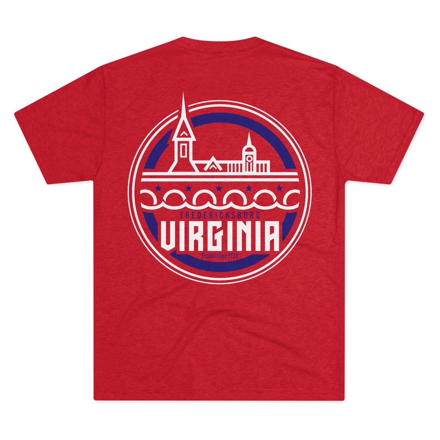 Fredericksburg Virginia Unisex Tri-Blend Crew Tee - Casual Comfortable T-Shirt for Every Occasion