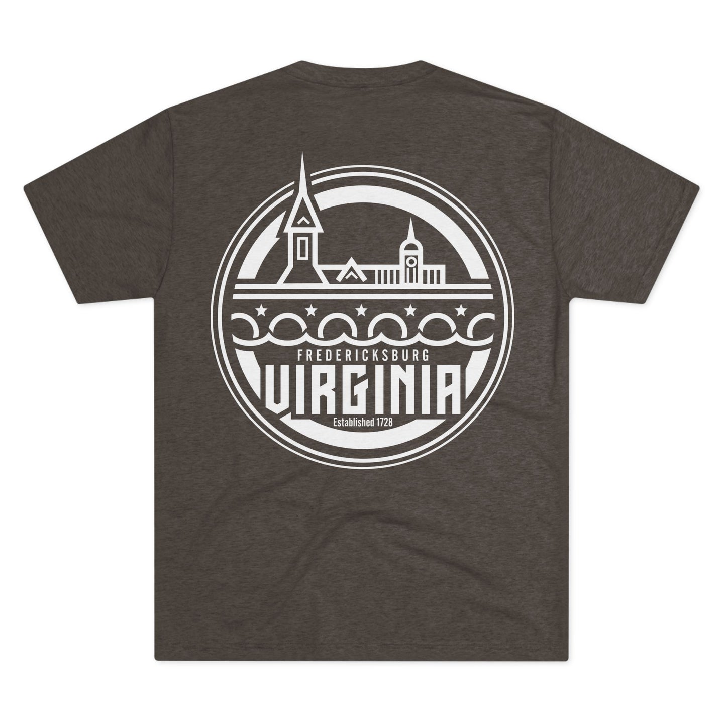 Fredericksburg Virginia Unisex Tri-Blend Crew Tee - Casual Comfortable T-Shirt for Every Occasion