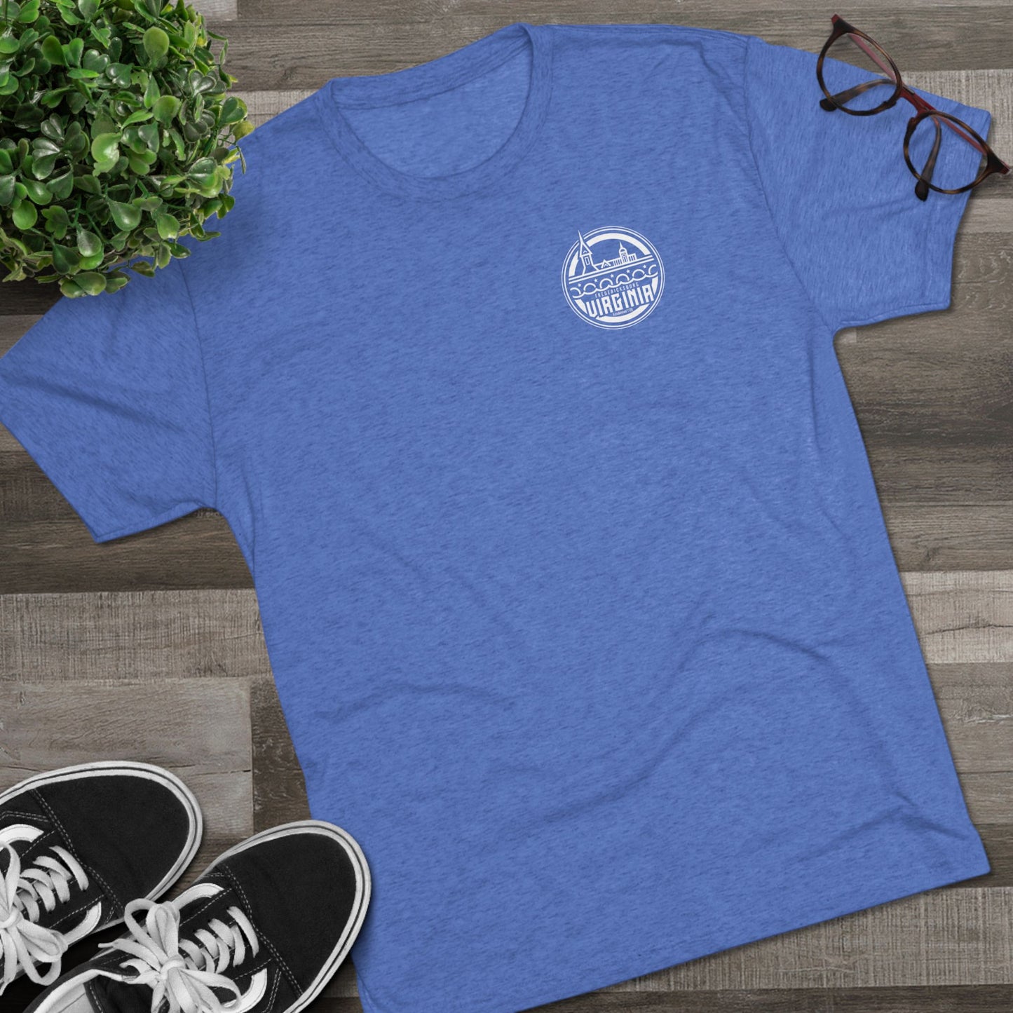 Fredericksburg Virginia Unisex Tri-Blend Crew Tee - Casual Comfortable T-Shirt for Every Occasion