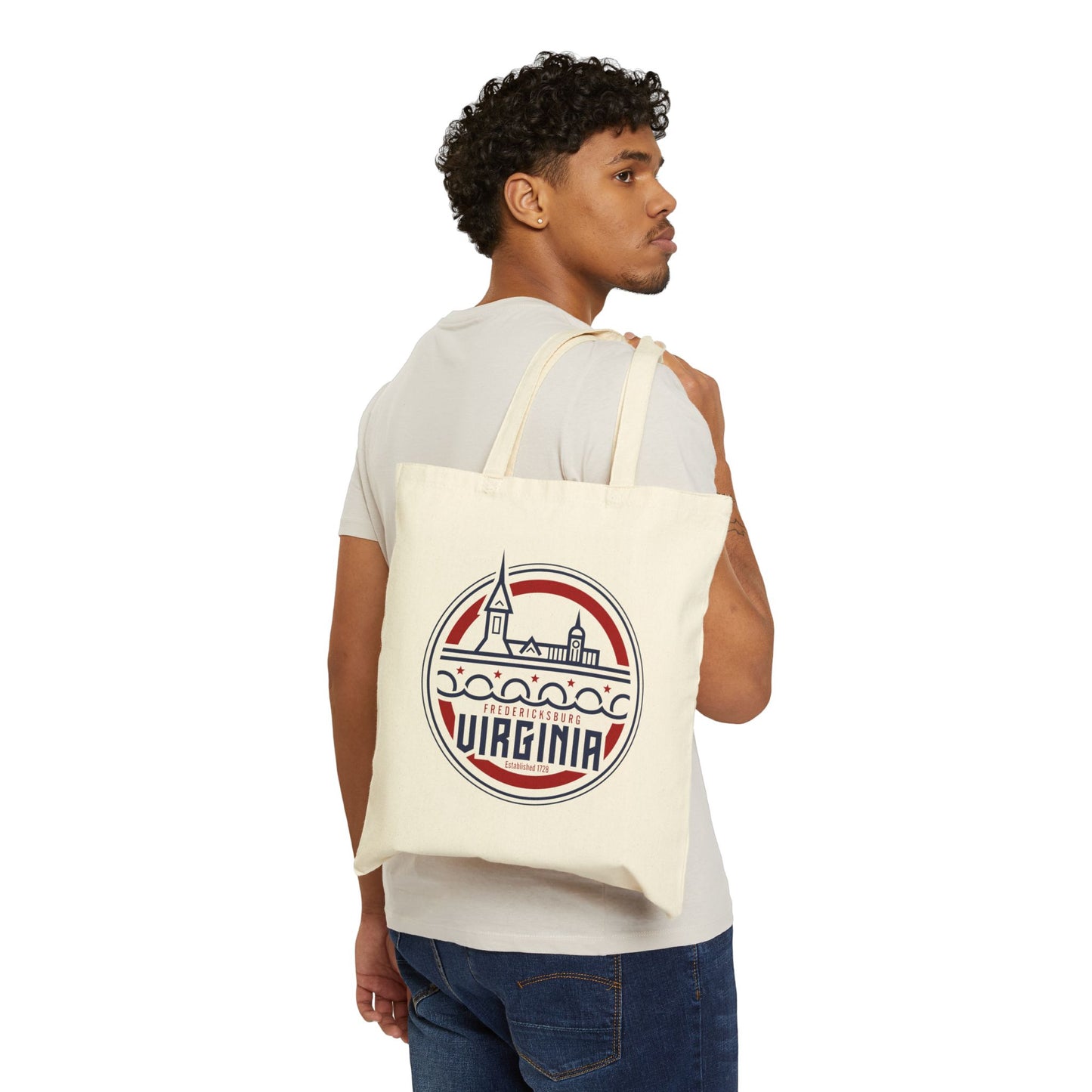 Fredericksburg Cotton Canvas Tote Bag | We Love FXBG Eco-Friendly Shopping Bag