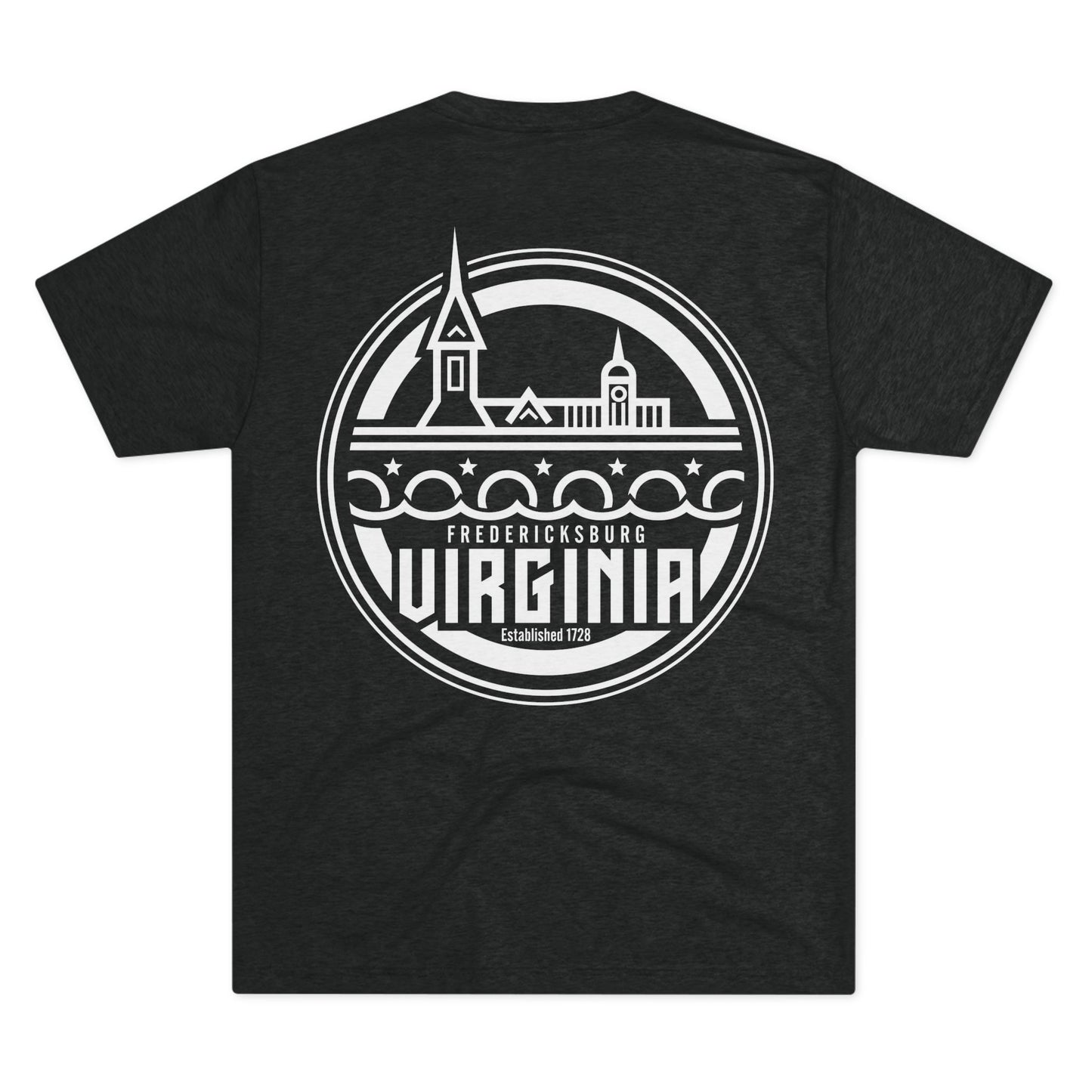 Fredericksburg Virginia Unisex Tri-Blend Crew Tee - Casual Comfortable T-Shirt for Every Occasion