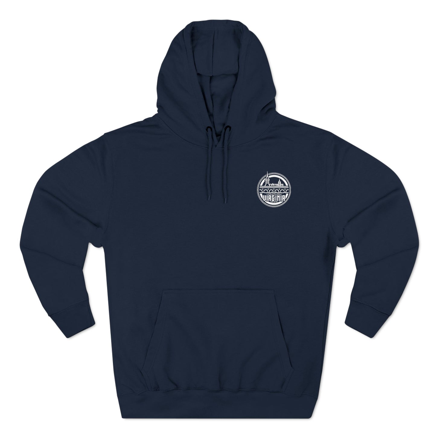 Fredericksburg Virginia Three-Panel Fleece Hoodie - Cozy Style for Local Lovers