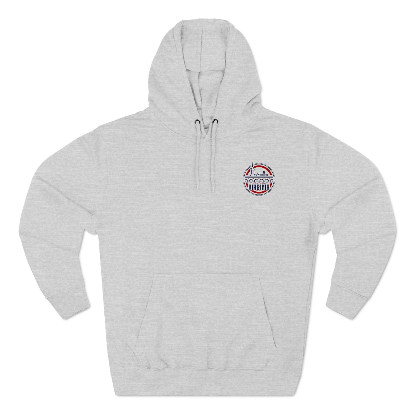 Fredericksburg Virginia Three-Panel Fleece Hoodie - Cozy Style for Local Lovers